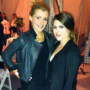 Kelly & friend at After School All-Stars, a charity for underprivileged youth in LA.